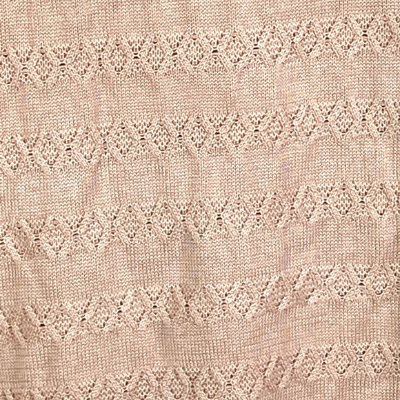 Calvin Klein Layered Crewneck Knit Sweater in Blush Pink - Picture 3 of 8